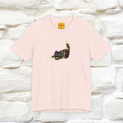 ''Be The Light" Cat T-Shirt| Front & Back Design | Nunu&Miao Studio - Nunu&Miao Studio