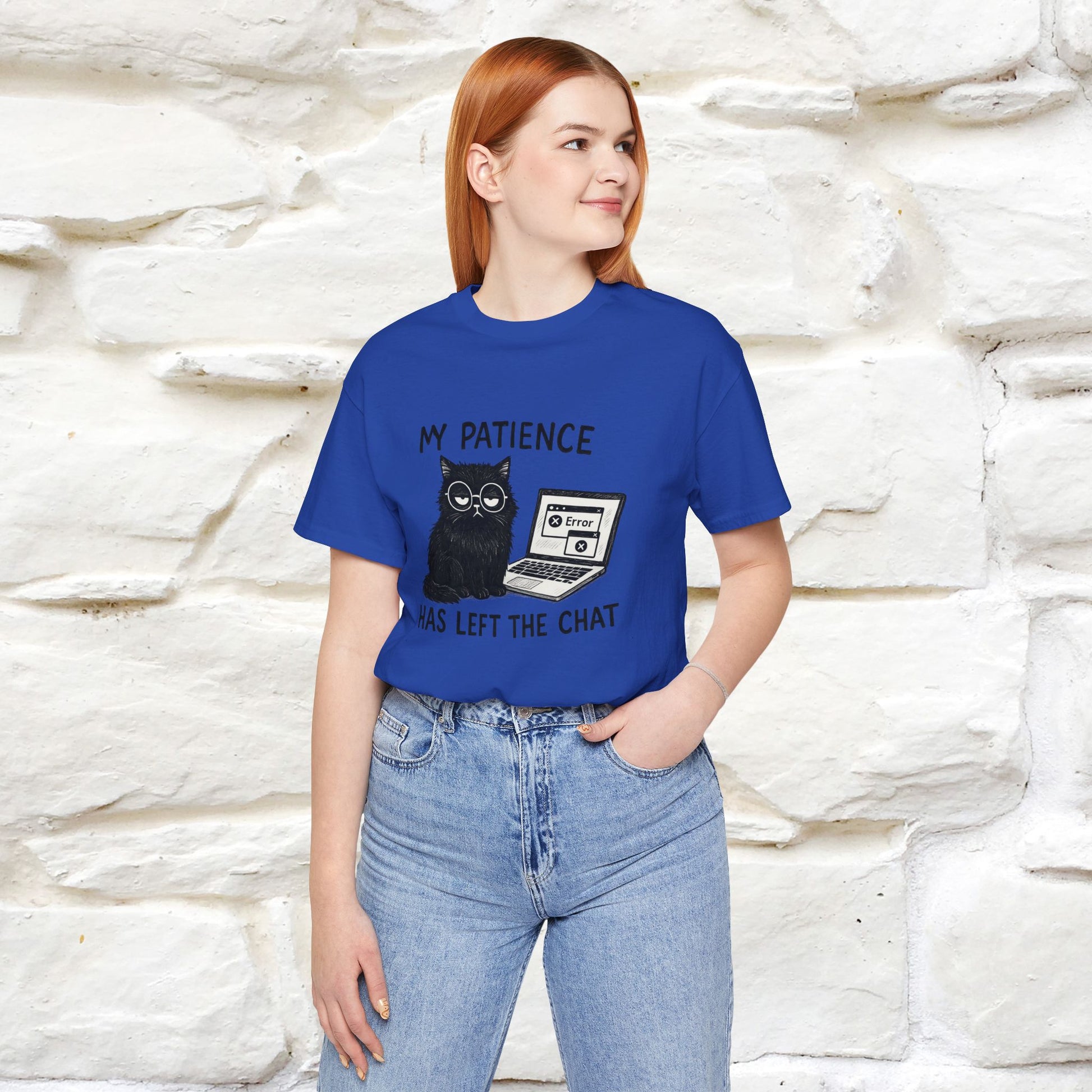 "My Patience Has Left The Chat" |Cat T-Shirt | Nunu&Miao Studio - Nunu&Miao Studio