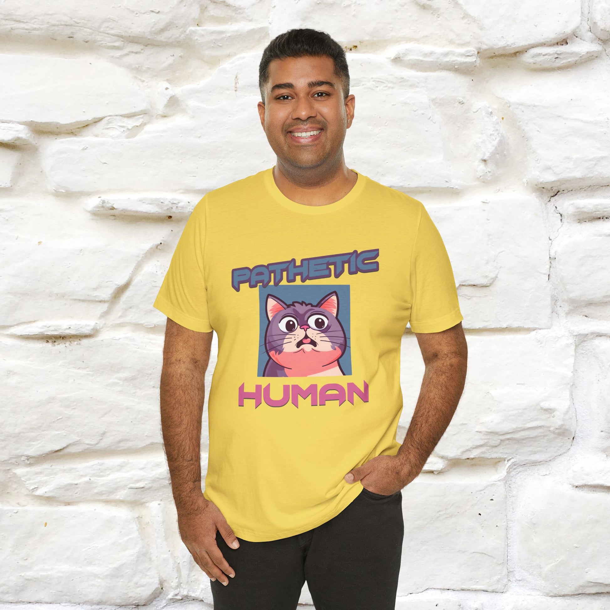 ''Pathetic Human'' | Funny Cat T-Shirt | Nunu&Miao Studio - Nunu&Miao Studio