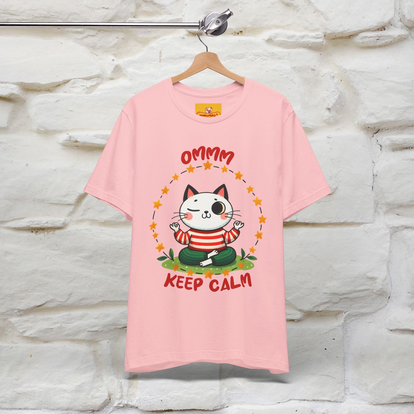 ''Ommm, Keep Calm'' Cat T-Shirt | Nunu&Miao Studio - Nunu&Miao Studio