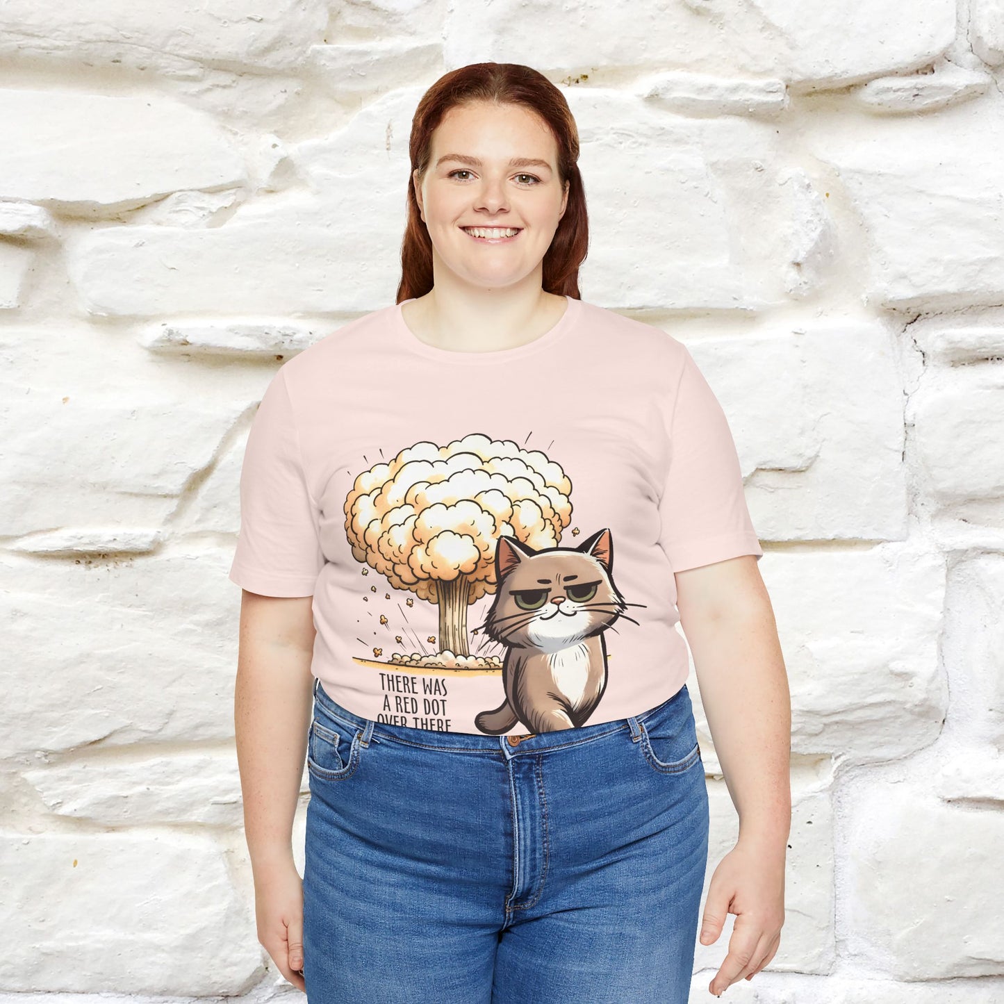 ''The Red Dot Chase'' Funny Cat T-Shirt | Nunu&Miao Studio - Nunu&Miao Studio