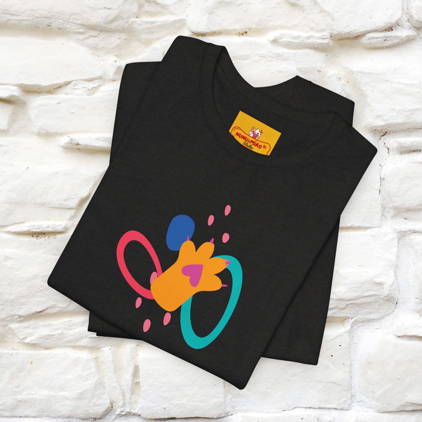 ''The Power Of Meow'' Cat T-Shirt Front and Back Design | Nunu&Miao Studio - Nunu&Miao Studio