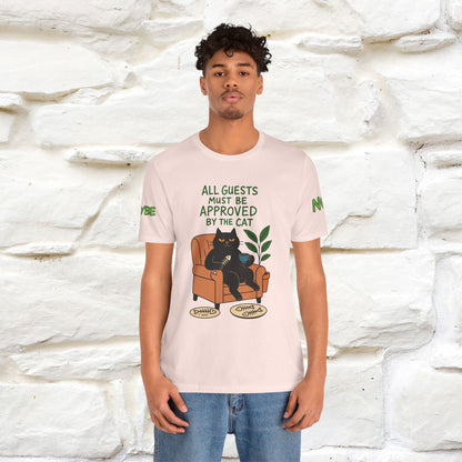 "All Guest Must Be Approved By The Cat - NO,MAYBE" Cat T-shirt |Nunu&Miao Studio - Nunu&Miao Studio