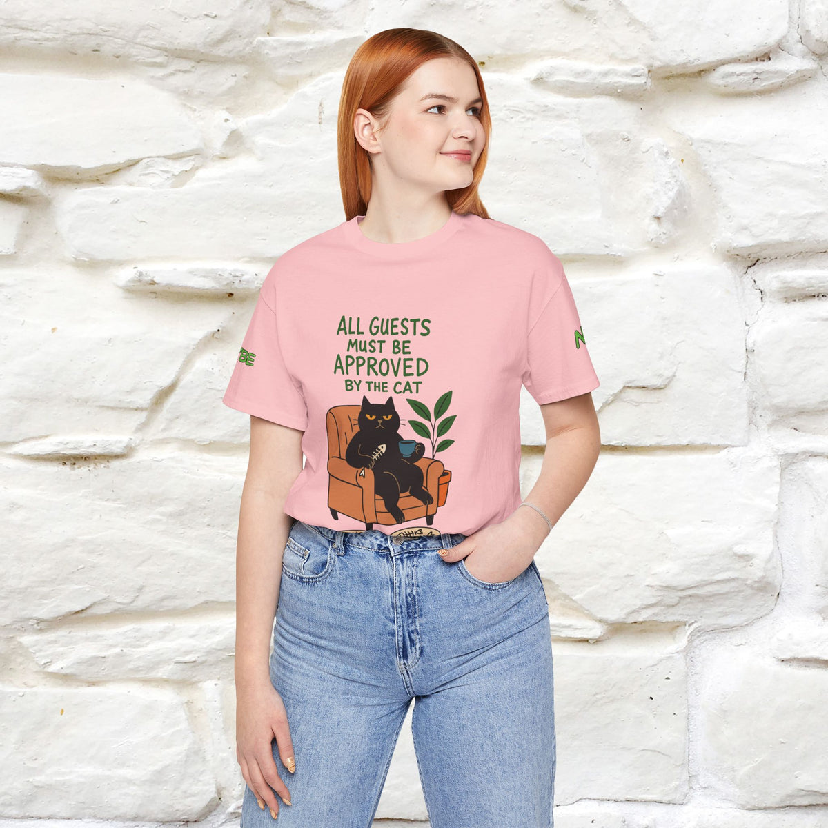"All Guest Must Be Approved By The Cat - NO,MAYBE" Cat T-shirt |Nunu&Miao Studio