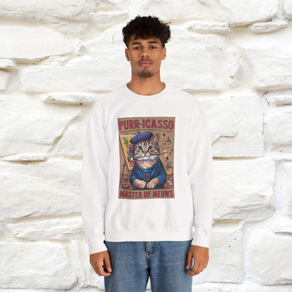 "Purr-icasso.'' |Cat Sweatshirt | Nunu&Miao Studio