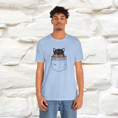 ''Judging You Silently'' | Cat T-Shirt for Men | Nunu&Miao Studio - Nunu&Miao Studio