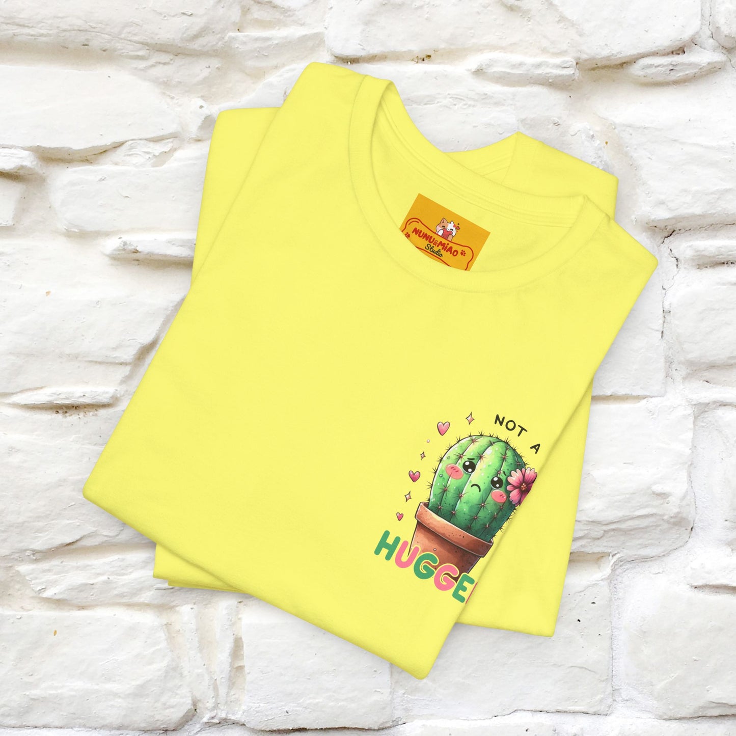 "Not A Hugger" |Funny T-Shirt | Front & Back Design|Nunu&Miao Studio - Nunu&Miao Studio