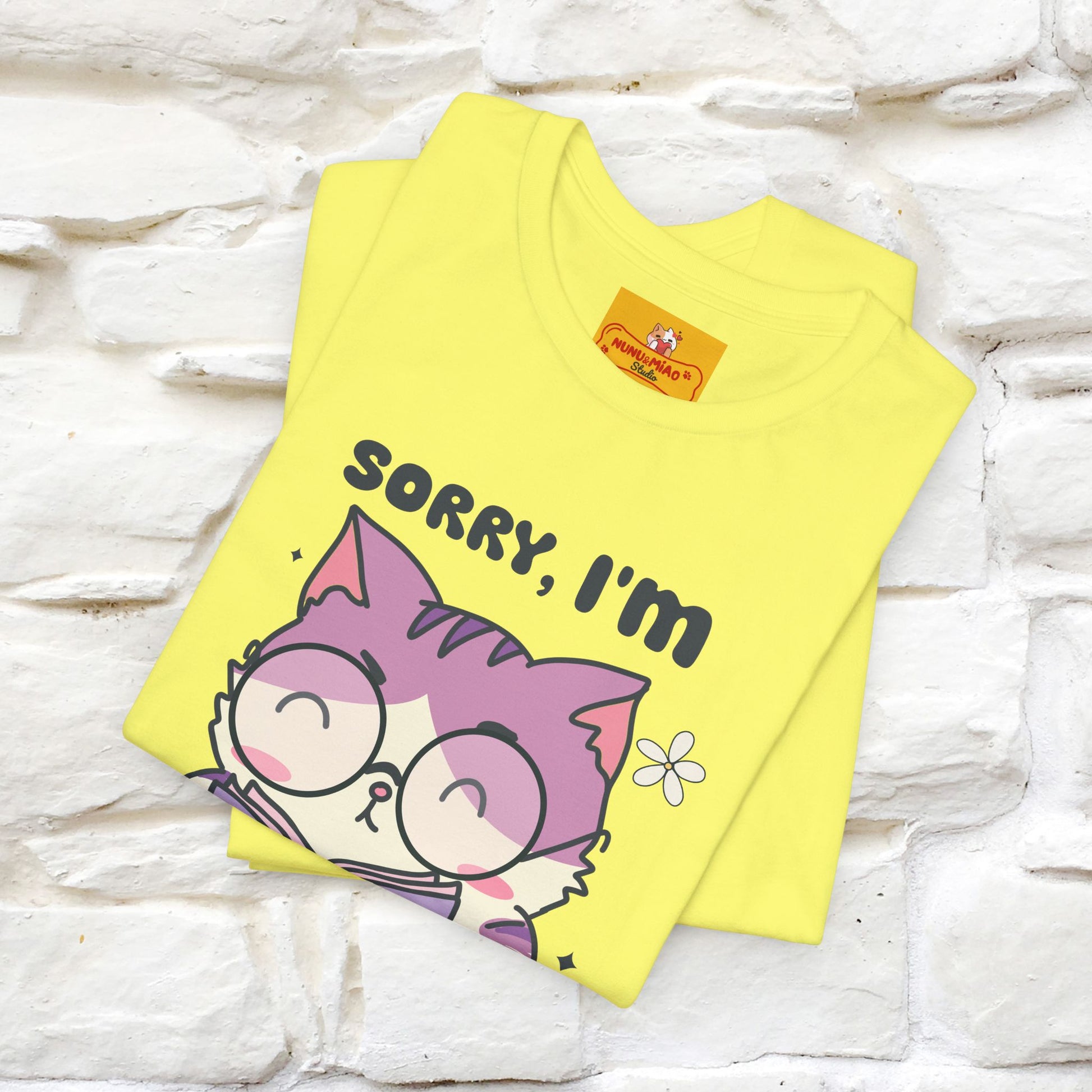 ''Sorry I am All Booked Up| Cute Cat T-Shirt |Nunu&Miao Studio - Nunu&Miao Studio