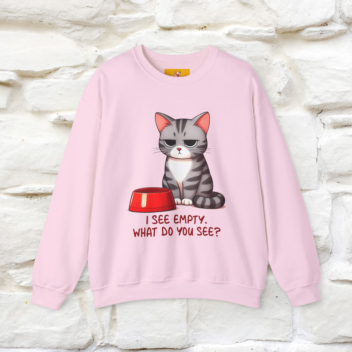 ''I See Empty What Do You See..'' |Cat Sweatshirt | Nunu&Miao Studio