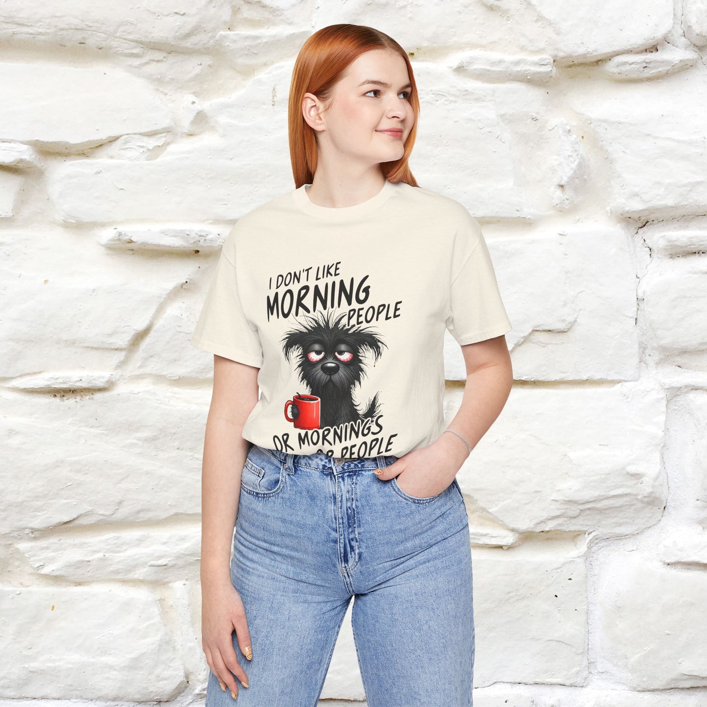 "I Don't Like Morning People..." Funny T-shirt |Nunu&Miao Studio - Nunu&Miao Studio