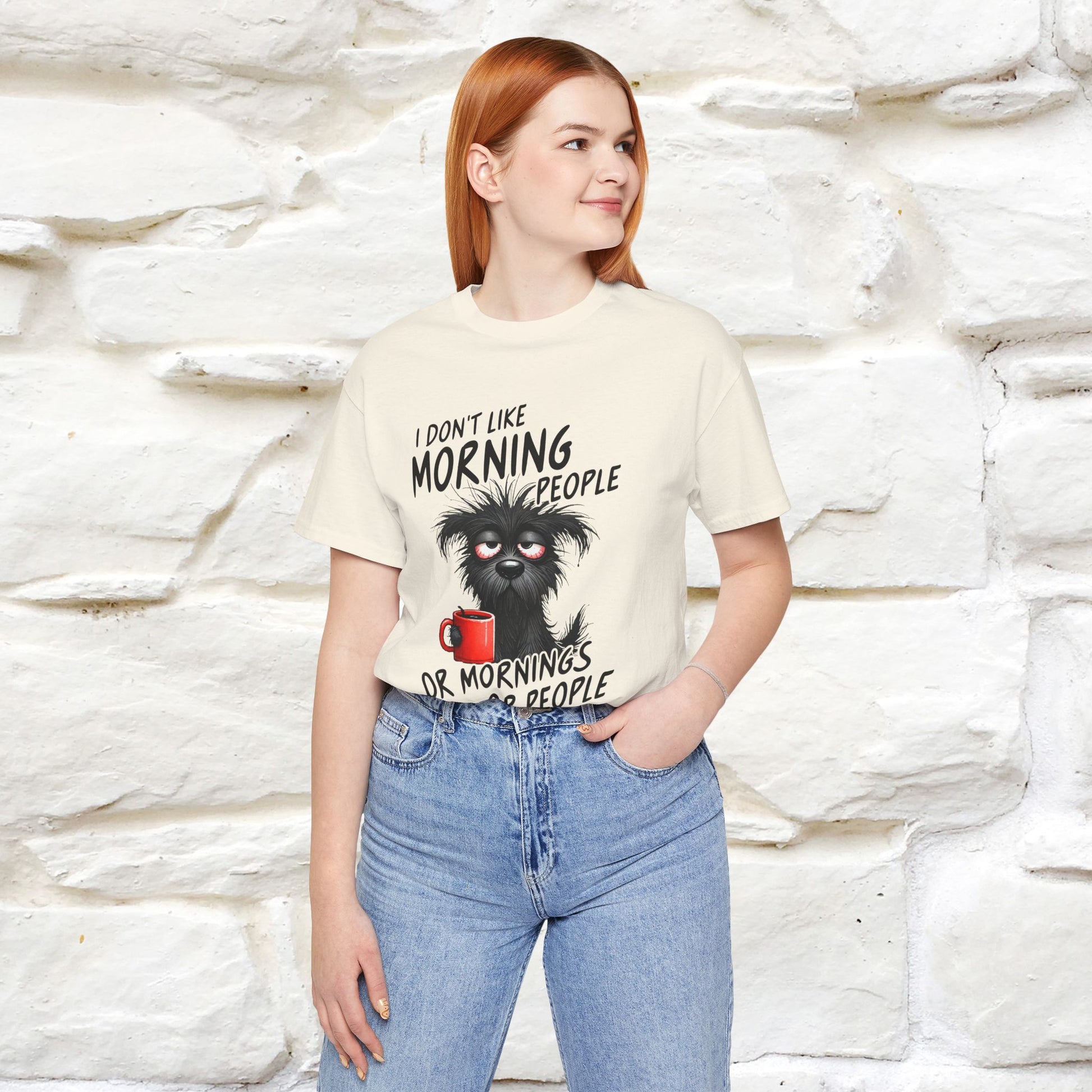"I Don't Like Morning People..." Funny T-shirt |Nunu&Miao Studio - Nunu&Miao Studio