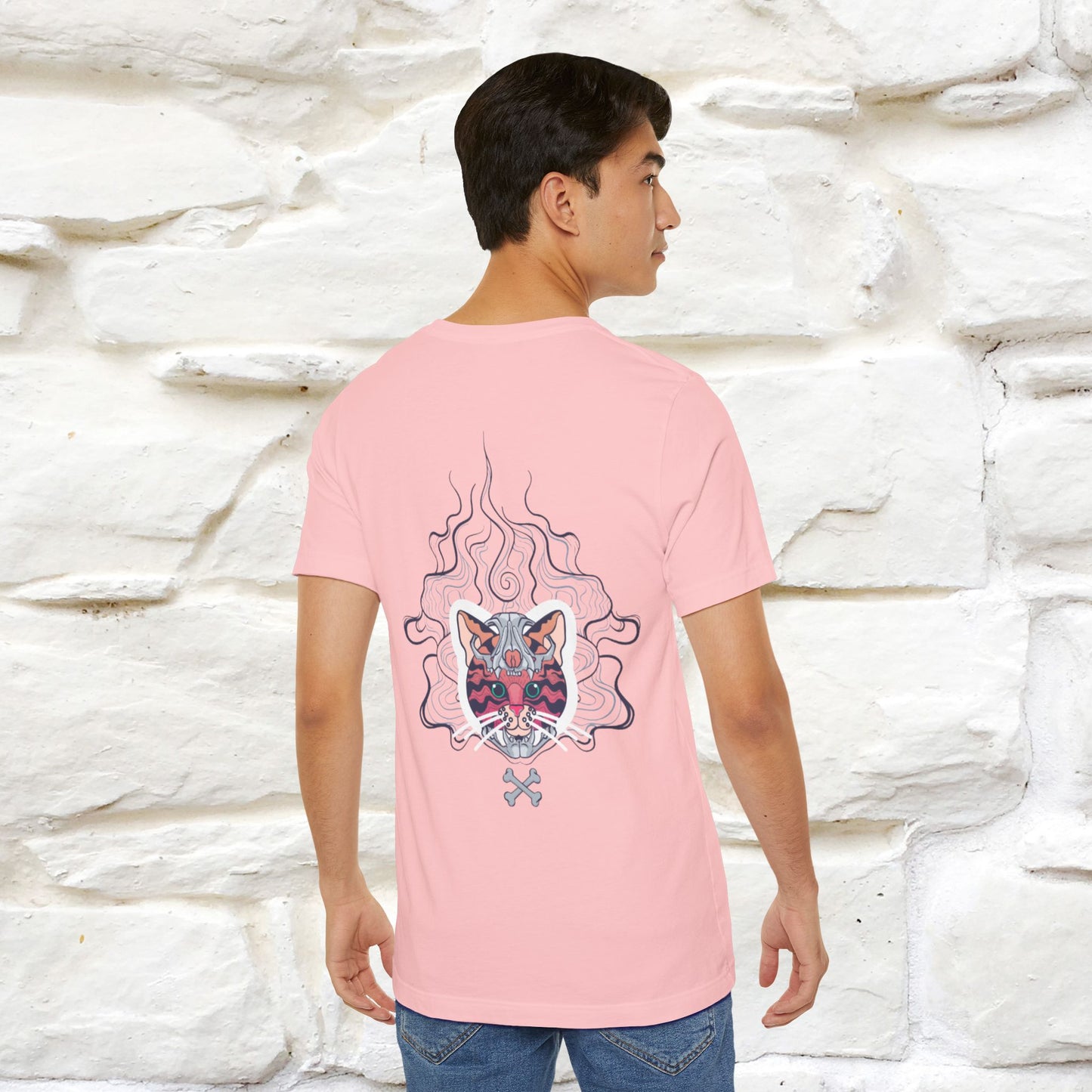 ''Air Fire Cat'' | Cat T-Shirt Front and Back Design | Nunu&Miao Studio - Nunu&Miao Studio