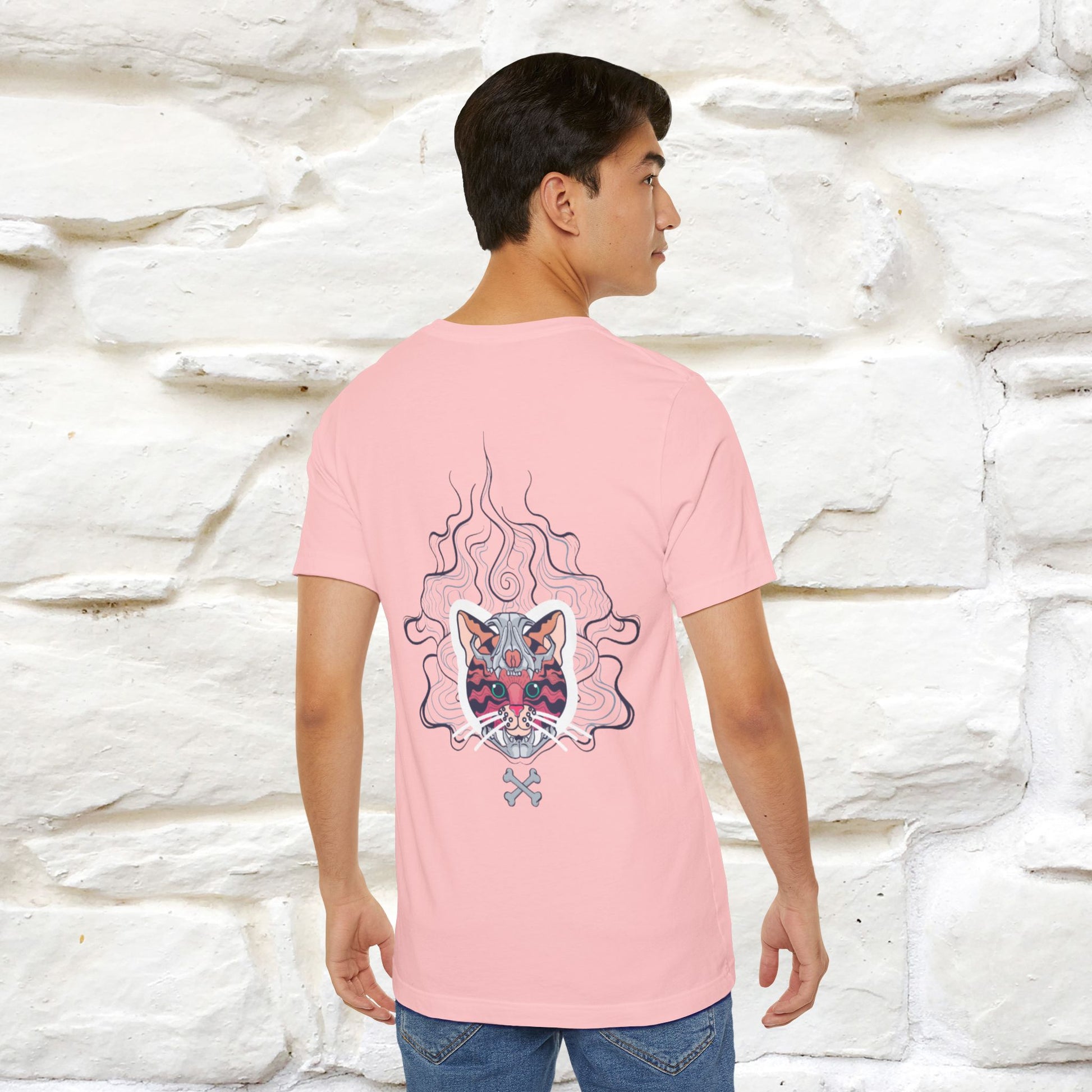 ''Air Fire Cat'' | Cat T-Shirt Front and Back Design | Nunu&Miao Studio - Nunu&Miao Studio