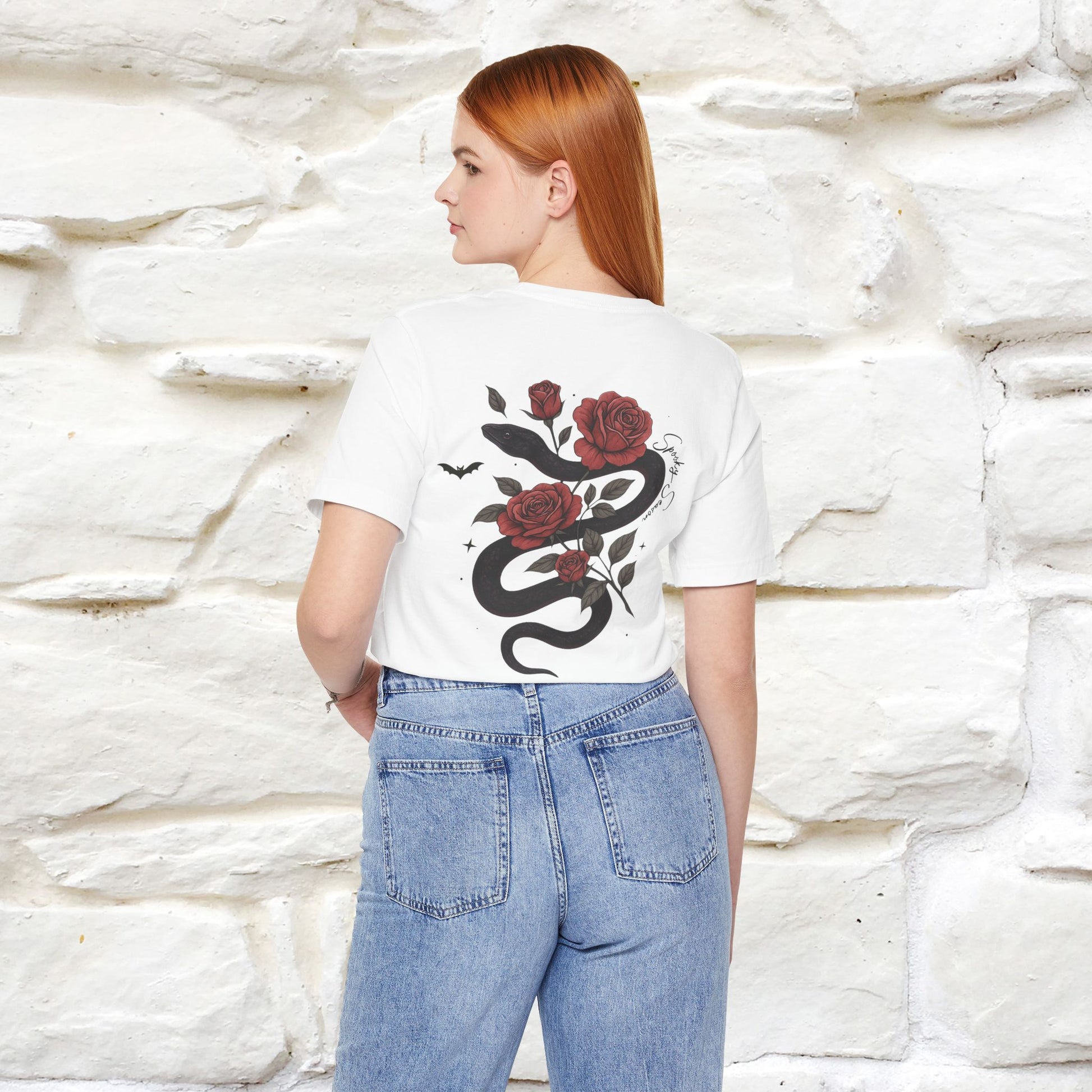 "The Rose and The Snake " Halloween T-shirt |Nunu&Miao Studio - Nunu&Miao Studio