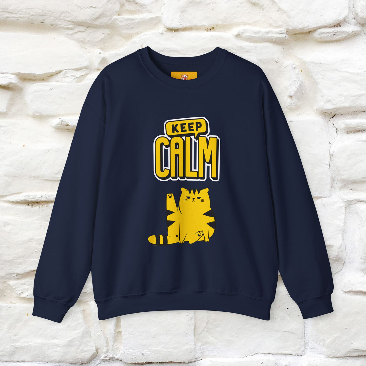 "Keep Calm'' |Cat Sweatshirt | Nunu&Miao Studio