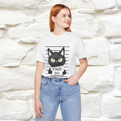 "Bad Cattitude" Cat T-Shirt | Nunu&Miao Studio - Nunu&Miao Studio