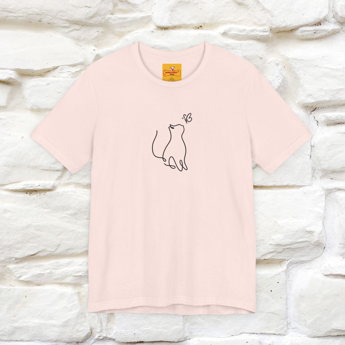 "Let Your Dreams Blossom'' Cat T-Shirt Front and Back Design | Nunu&Miao Studio - Nunu&Miao Studio