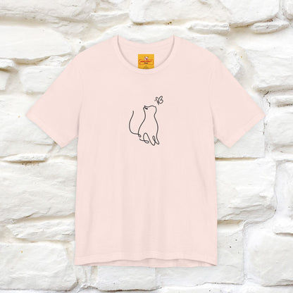 "Let Your Dreams Blossom'' Cat T-Shirt Front and Back Design | Nunu&Miao Studio - Nunu&Miao Studio