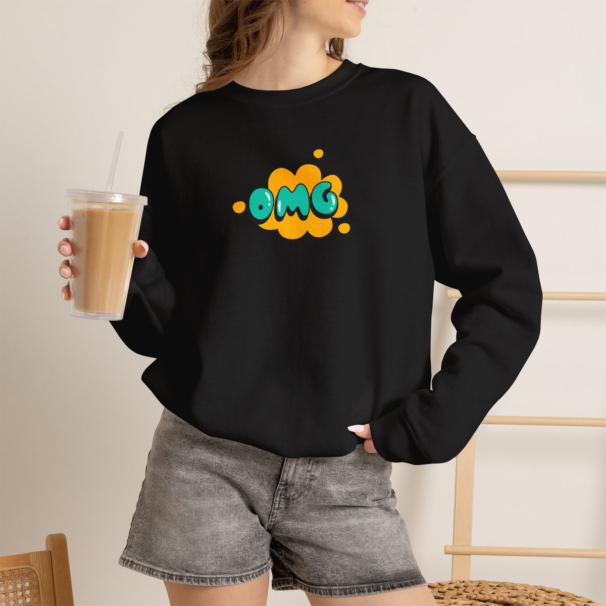 "OMG'' |Cat Sweatshirt | Nunu&Miao Studio