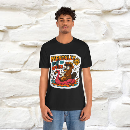 ''Mentally Out Of Office''|  Sarcastic Cat T-Shirt | Nunu&Miao Studio