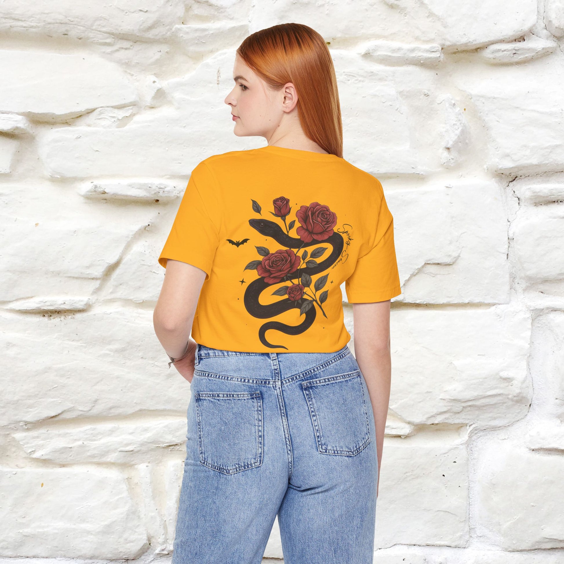 "The Rose and The Snake " Halloween T-shirt |Nunu&Miao Studio - Nunu&Miao Studio