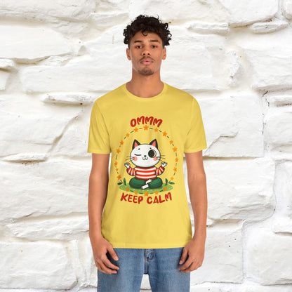 ''Ommm, Keep Calm'' Cat T-Shirt | Nunu&Miao Studio - Nunu&Miao Studio