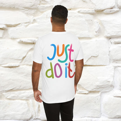 "Yes, Just Do It" Cat T-Shirt| Front & Back Design | Nunu&Miao Studio - Nunu&Miao Studio