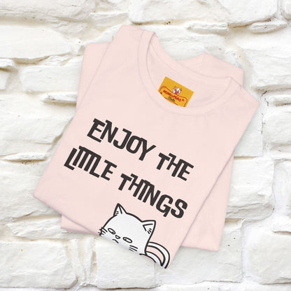 "Enjoy The Little Things." Cat T-Shirt | Nunu&Miao Studio