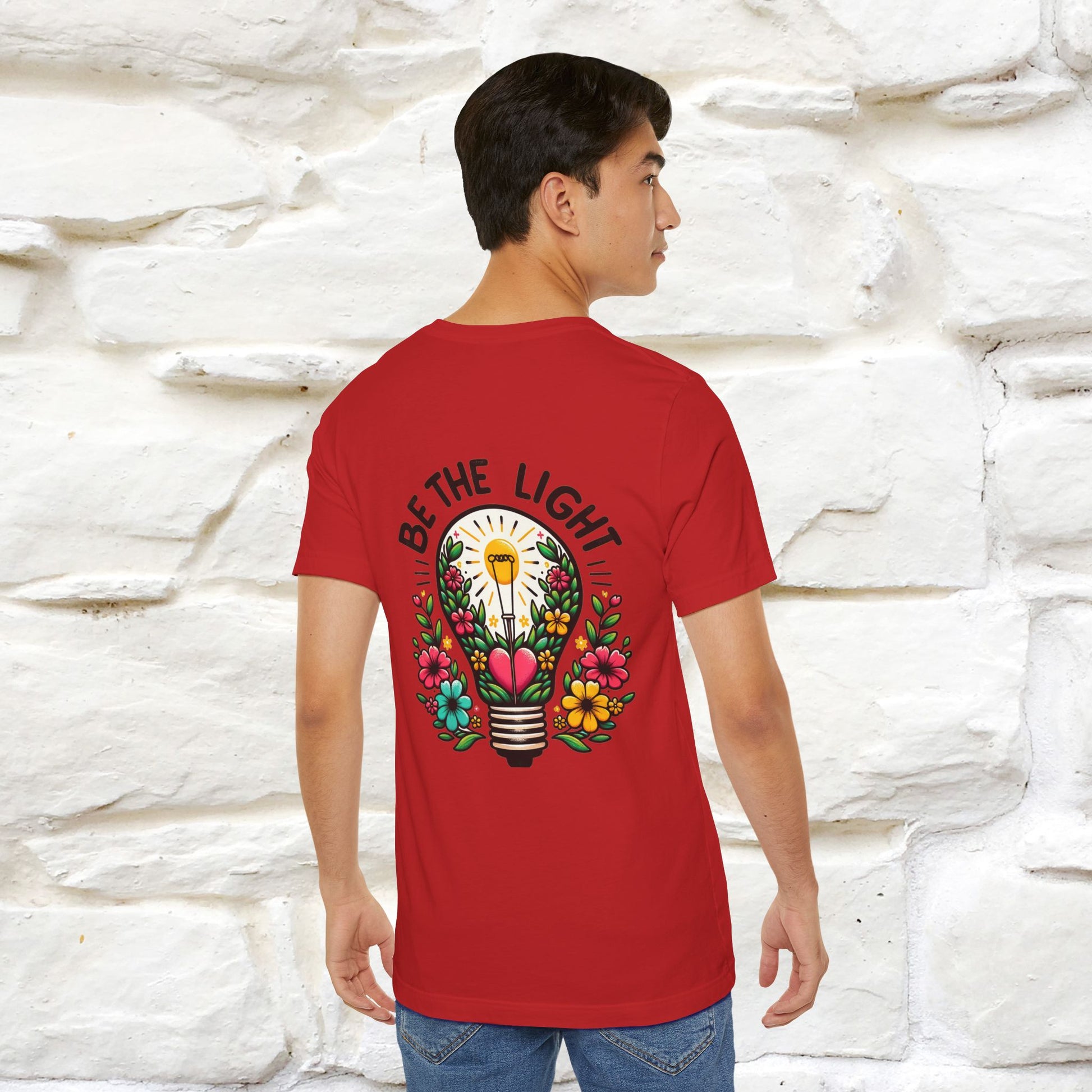 ''Be The Light" Cat T-Shirt| Front & Back Design | Nunu&Miao Studio - Nunu&Miao Studio