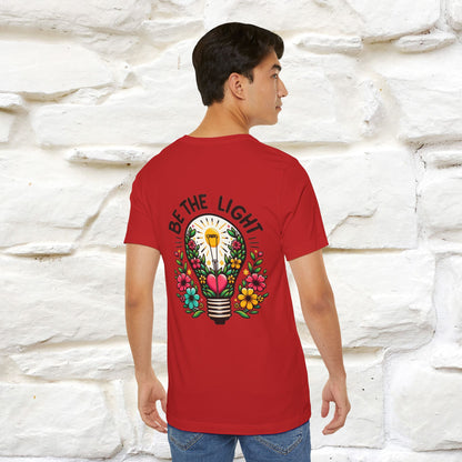 ''Be The Light" Cat T-Shirt| Front & Back Design | Nunu&Miao Studio - Nunu&Miao Studio